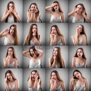 35692597-kollázs-gyönyörű-nő,-különböző-szomorú-arckifejezéseket-szürke-háttér